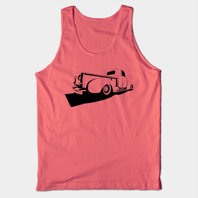 Chevy 3100 pickup - stylized monochrome Tank Top by mal_photography